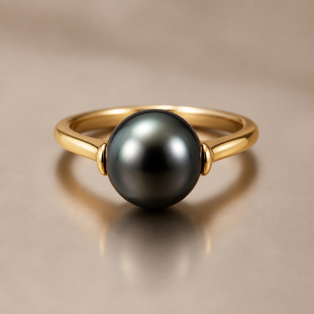 Bague Perle de Tahiti Solitaire
