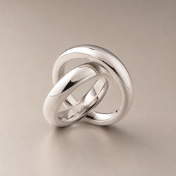 Bague Alliance Duo Or Blanc