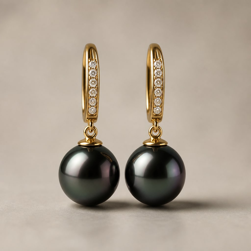Boucles doreilles Perles de Tahiti